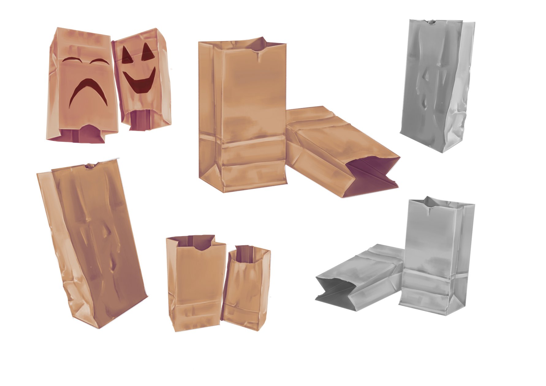 Paper Bag Character - Concept